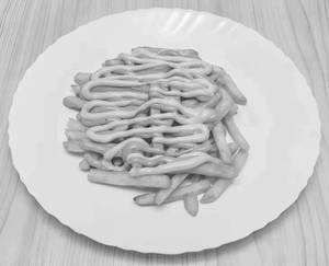 Melted Cheese Toped French Fries          