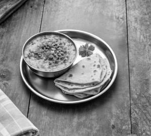 Dal fry with roti