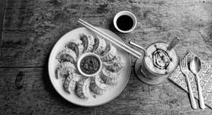 Veg Momos With Cold Coffee