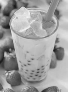 English Strawberry Bubble Tea