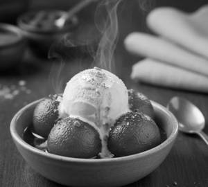 Gulab Jamun With Ice Cream & Dry Fruits