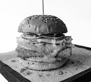 Spicy paneer royal burger