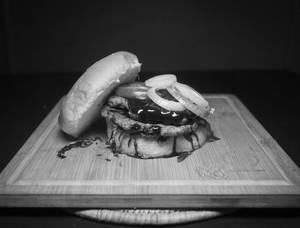 Barbecue Sauce-Infused Chicken Smash Burger