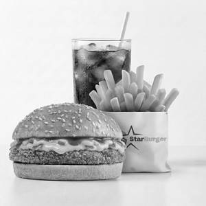 Smoked Cheesy Chicken Burger Meal