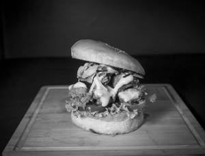 Crispy Popcorn Chicken Burger
