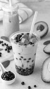 Rich Avocado Bubble Tea