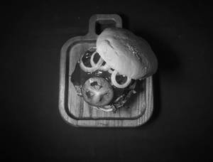 Hot Caramel Sauce Infused Chicken Smash Burger