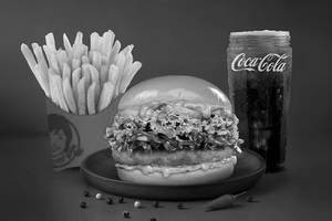 Cajun Spicy Chicken Burger Combo.