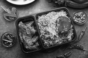 Aloo Biryani Chicken Meal
