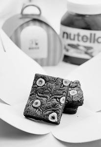 Nutella Fudgy Brownie [90 Grams, Serves 1]