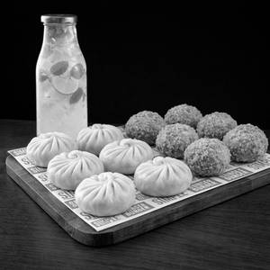 Veg Kurkure Momos, Steamed Momos & Mocktail Combo