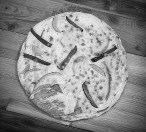 Fresh veggi pizza