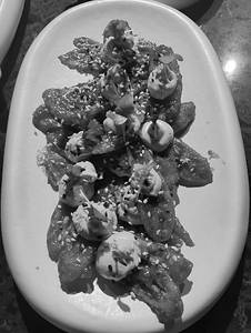 Crispy Lotus Stem & Avocado Tartlets