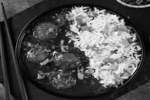 Fried Rice With Manchurian Gravy