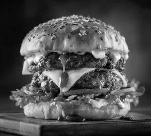 Double Chicken Kabab Burger