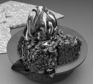 Brownie With Chocolate Ice Cream