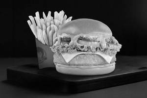 Corn and Cheese Burger + Side