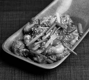 Red Ginger Sesame Prawns
