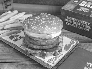 Double Patty Aloo Tikki Burger