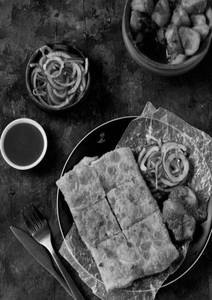 Mughlai Paratha Egg + Chicken