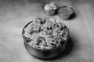 Dum Prawns Biryani