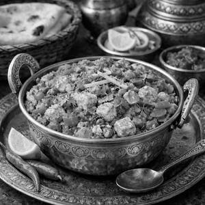 Tofu Subz-e-khaas (vegan)