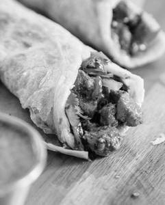 Egg Mutton Bhuna Roll (1 Piece)