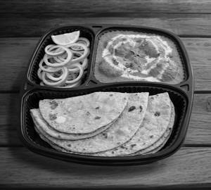 Malai kofta with 3 butter roti