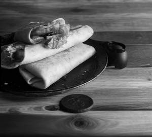 Healthy Grilled Wheat Salad Paneer Tortilla Wrap
