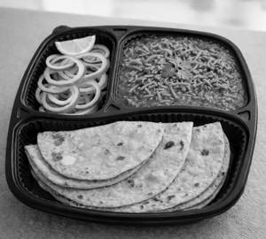 Sev tamatar with 3 butter roti