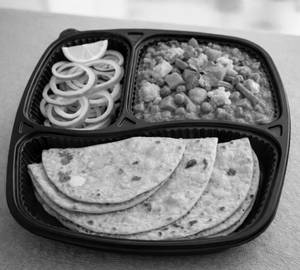 Mix veg with 3 butter roti