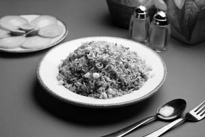 Veg. Chilli Burnt Garlic Fried Rice