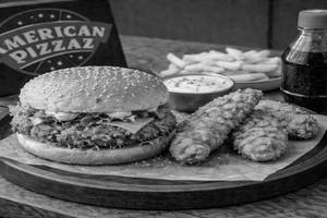 Crispy Chicken Burger And Strips Combo