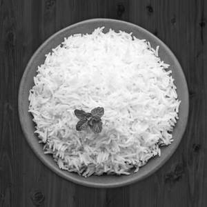 Plain rice [half]