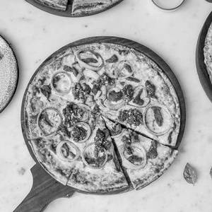 Spiced Lamb Pizza With Zaatar Onions+chimichurri