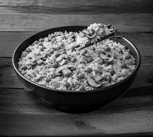 Matar mushroom fried rice [veg]