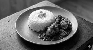 Chicken Curry With Steamed Rice