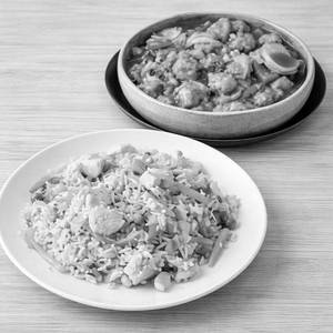 Chicken Fried Rice + Ginger Chicken Combo