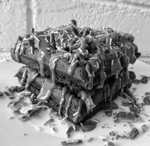 Rasmalai choco waffle
