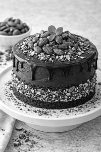 Almond Nutty Chocolate Cake