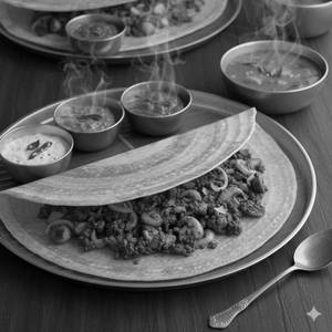 Mushroom Masala Dosa