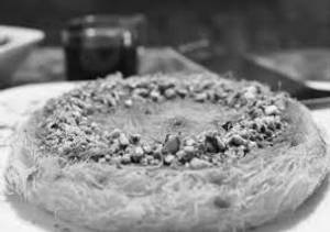 White chocolate kunafa