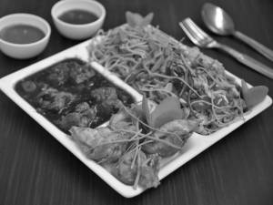 Chicken Wonton & Chowmein Combo