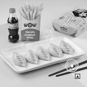 Chicken Kings Steam Momo 5pcs + Regular OG Fries +Coke 250ml