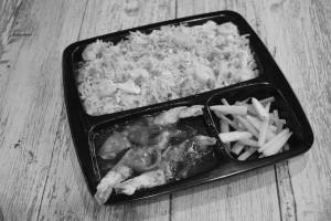 Prawn Rice & Manchurian Prawn (3 Pcs)