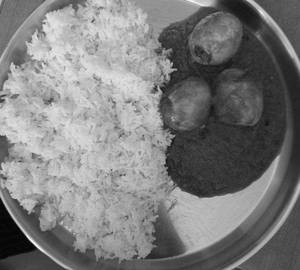 White Rice+ Tomato Egg Curry