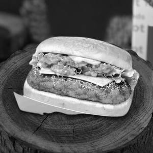Korean Paneer Fried Burger