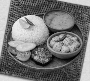Traditional Bengali Aloo Jeera Thali