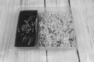 Veg Fried Rice With Veg Manchurian (1 Bowl