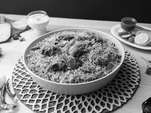 Donne maamsam ghee roast biryani